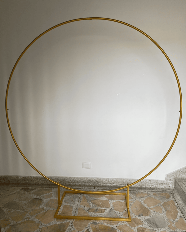 Aro dorado 1.80mt de diámetro