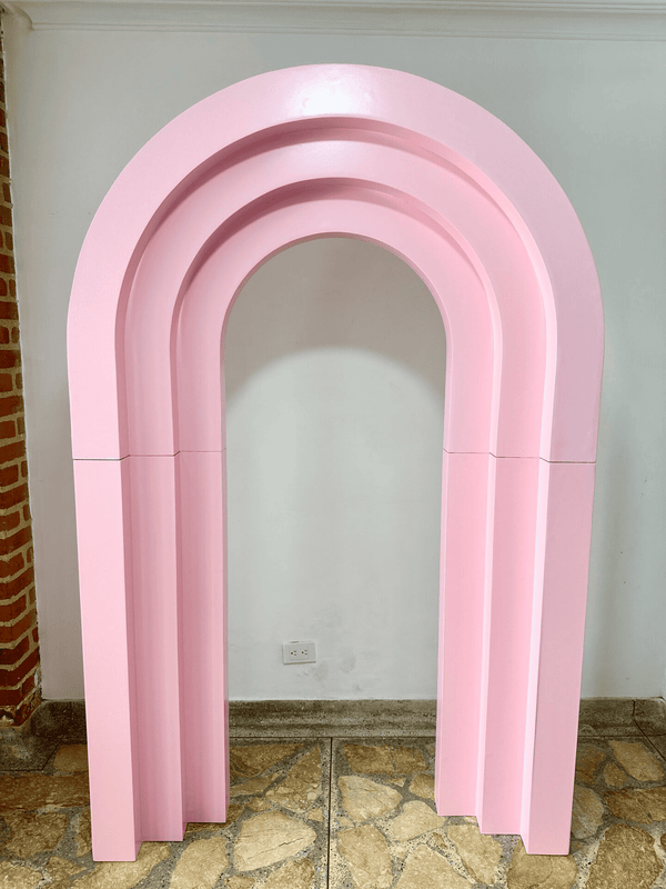 Backing arcoíris rosado