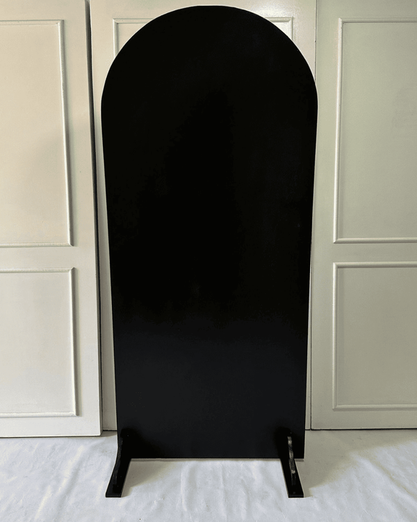 Backing ovalado negro