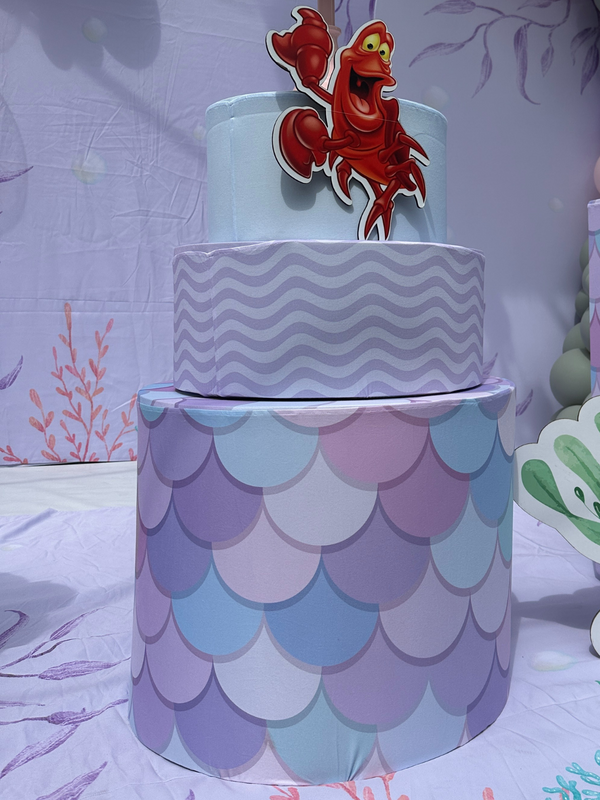 Cilindro tipo torta Tematica mar