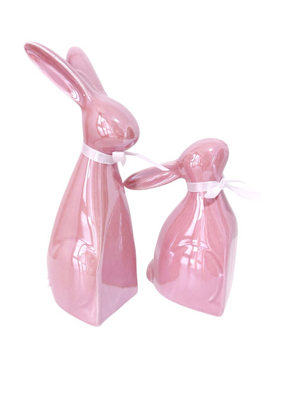 Conejitos ceramica rosado