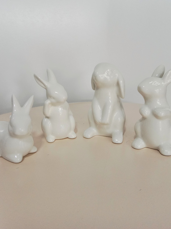 Conejos decorativos ceramica