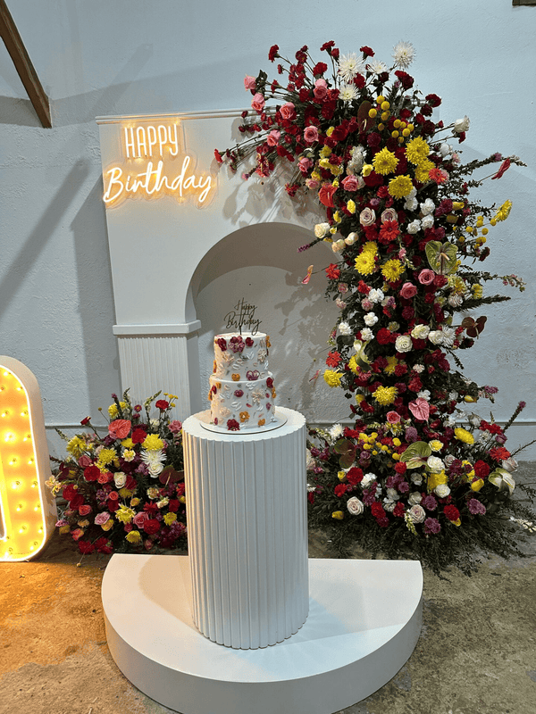 Cumpleaños flores tropicales