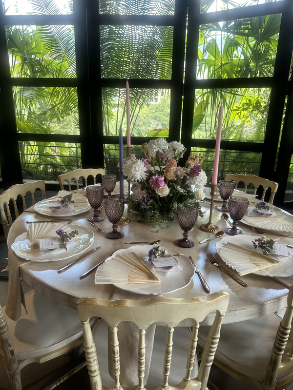 Decoraciones de mesa de lujo completa