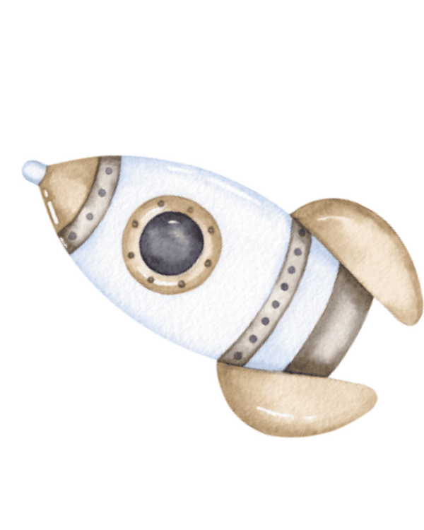 Dummy cohete acuarela