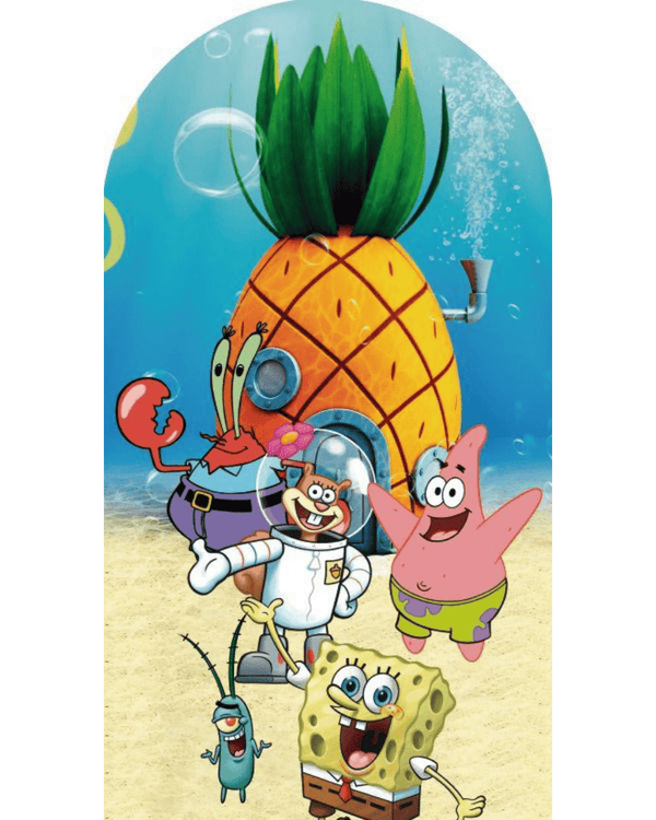 Fondo Bob esponja con backing ovalado