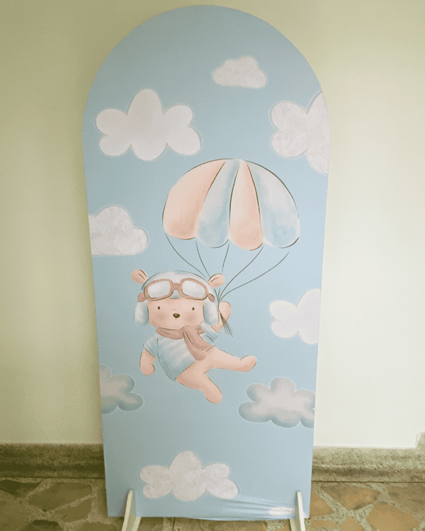 Fondo Teddy aviador con backing ovalado