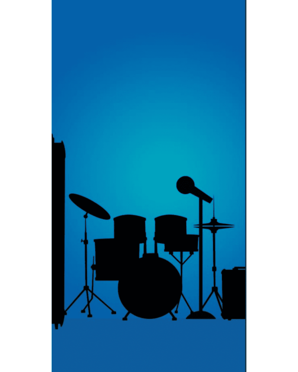 Fondo musical rectangular