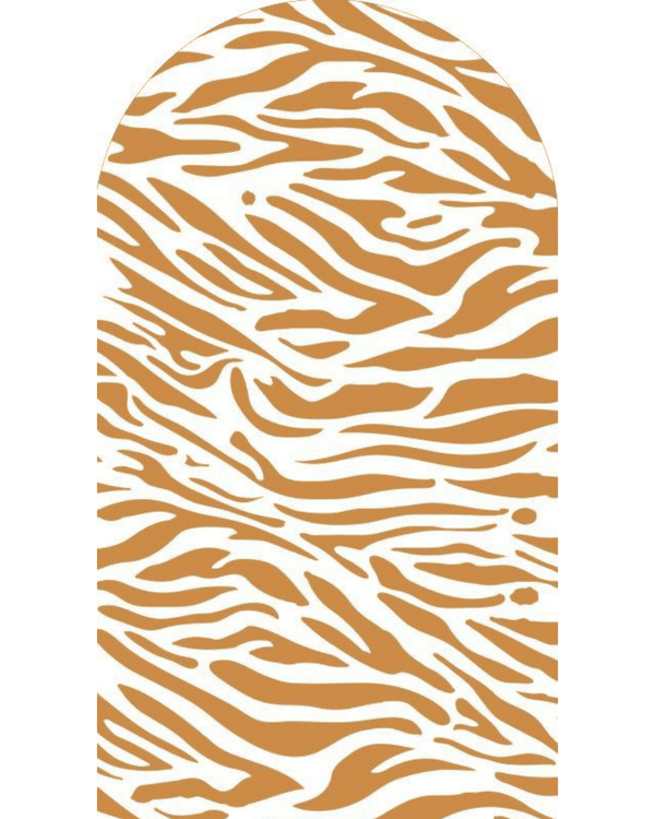 Fondo estampado zebra ovalado