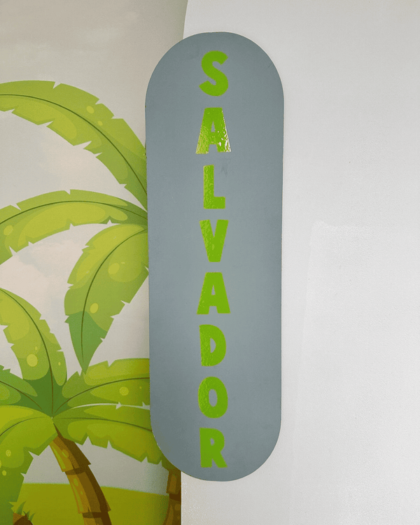 Letrero personalizable en color y nombre