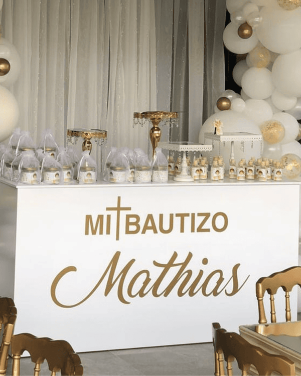 Mesa rectangular blanca