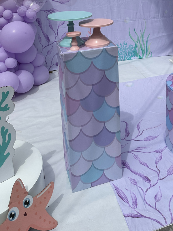 Mesa cubo ( 2 unidades ) Tematica mar