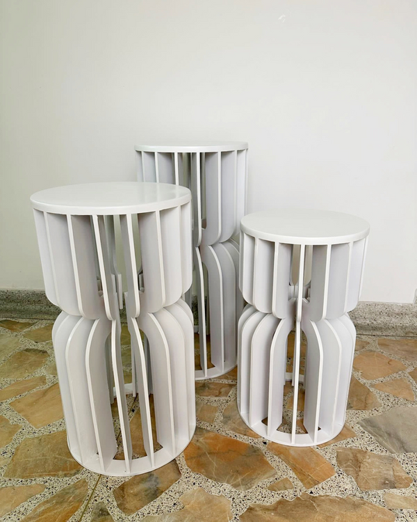 Mesas reloj de arena