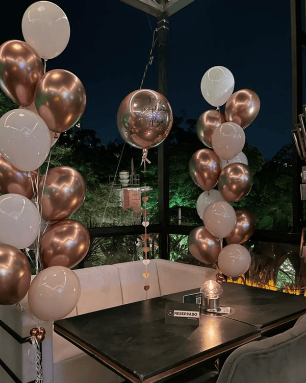 Paquete de globos con helio 4