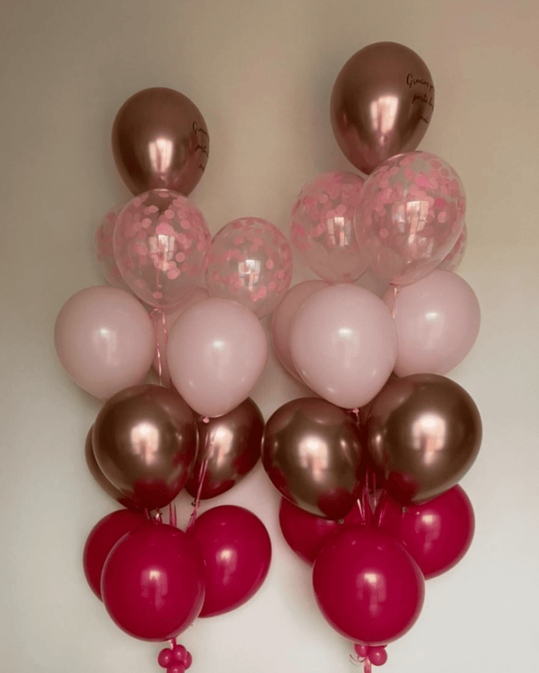 Ramillete de 12 globos y un personalizado