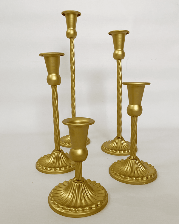 Set candelabros solitarios