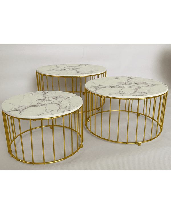 Tortera/jaula dorada mármol