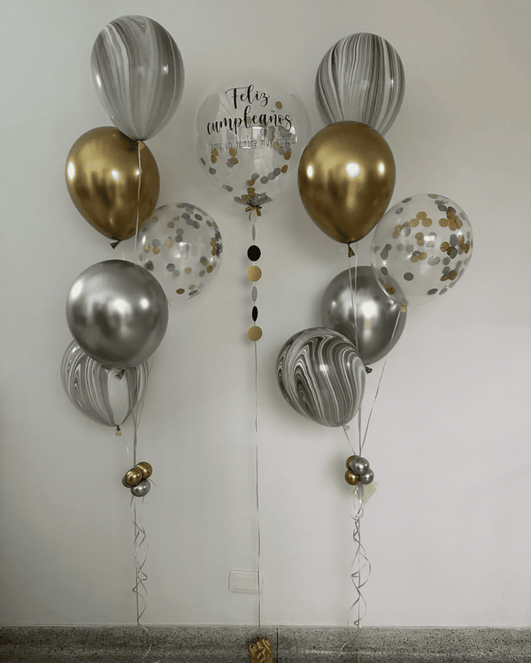 paquete de globos con helio
